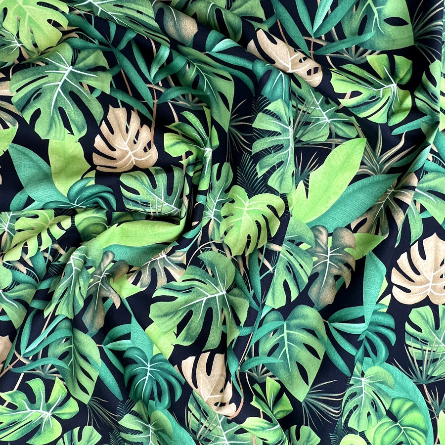 Poplin Print - Molokai - Black