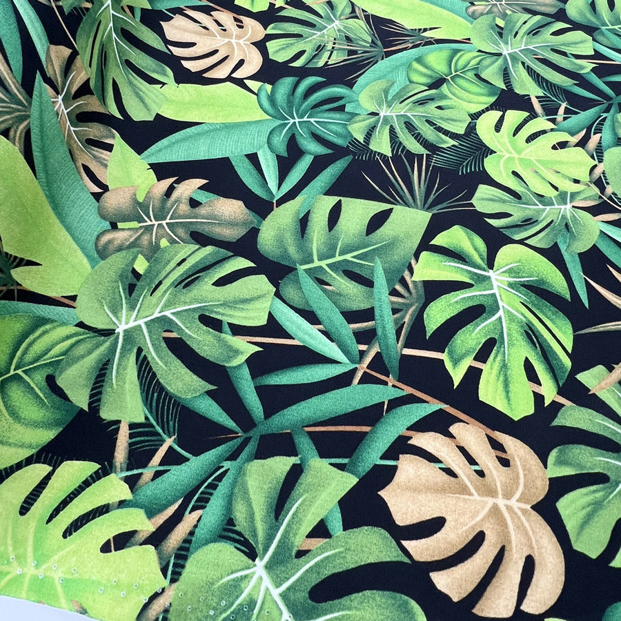 Poplin Print - Molokai - Black