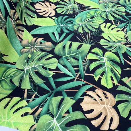 Poplin Print Molokai Black Cotton Dress Fabrics Roll