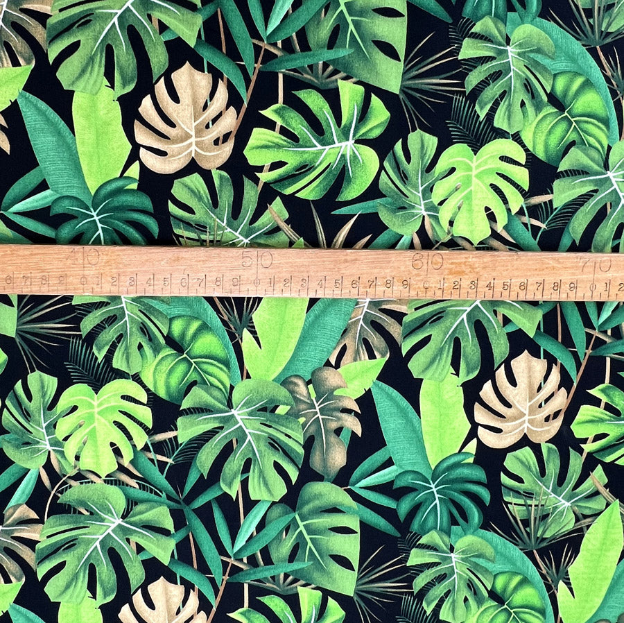 Poplin Print - Molokai - Black