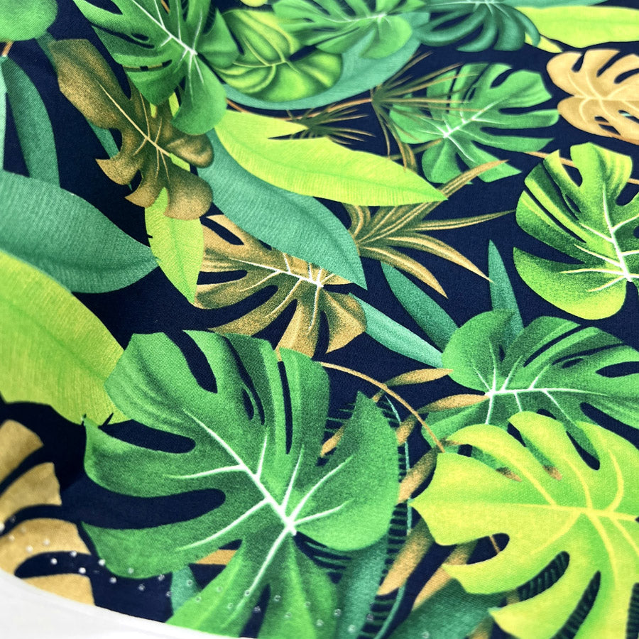 Poplin Print - Molokai - Navy