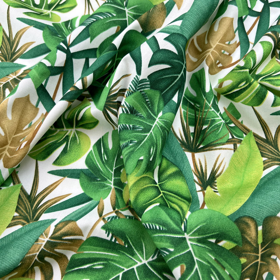 Poplin Print - Molokai - White