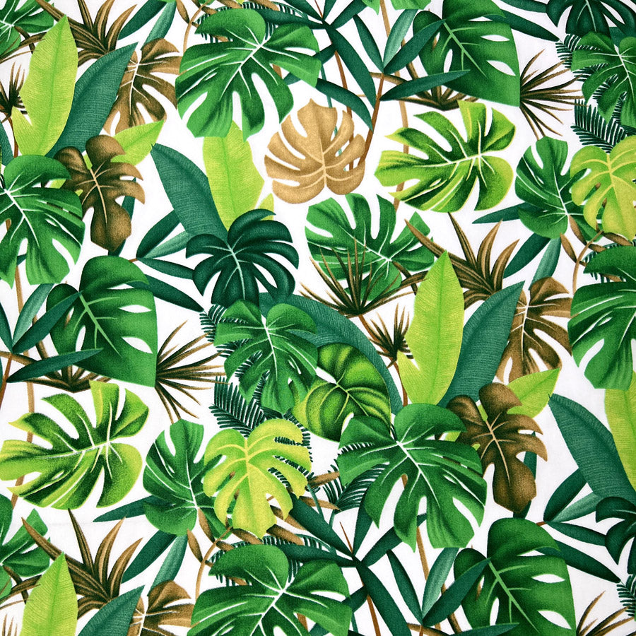 Poplin Print - Molokai - White