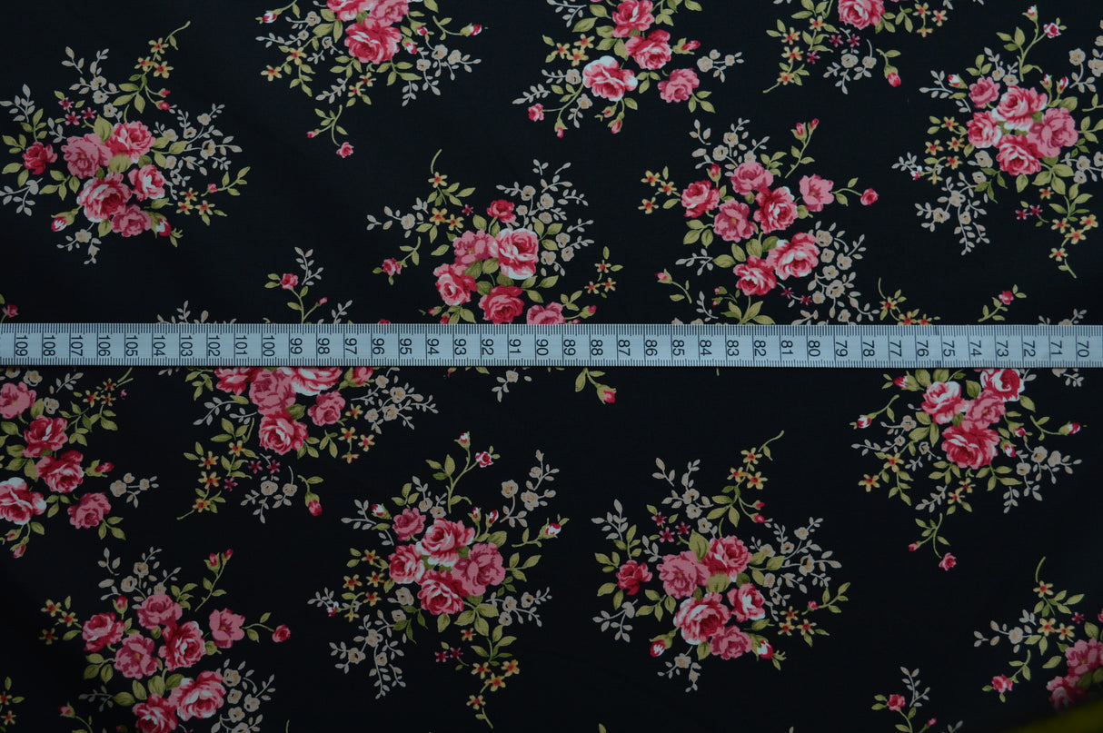 Poplin Print - Sherlock - Black