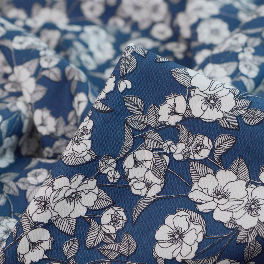 Poplin Print - Vintage - Blue