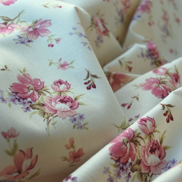 Poplin Print - English Rose - Pink