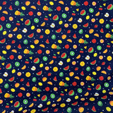 Poplin Print - 5 A Day - Navy