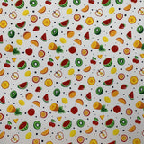 Poplin Print - 5 A Day - White