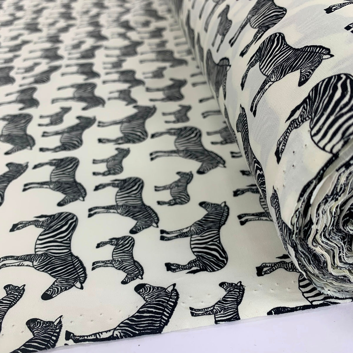Poplin Print - Zebra Family
