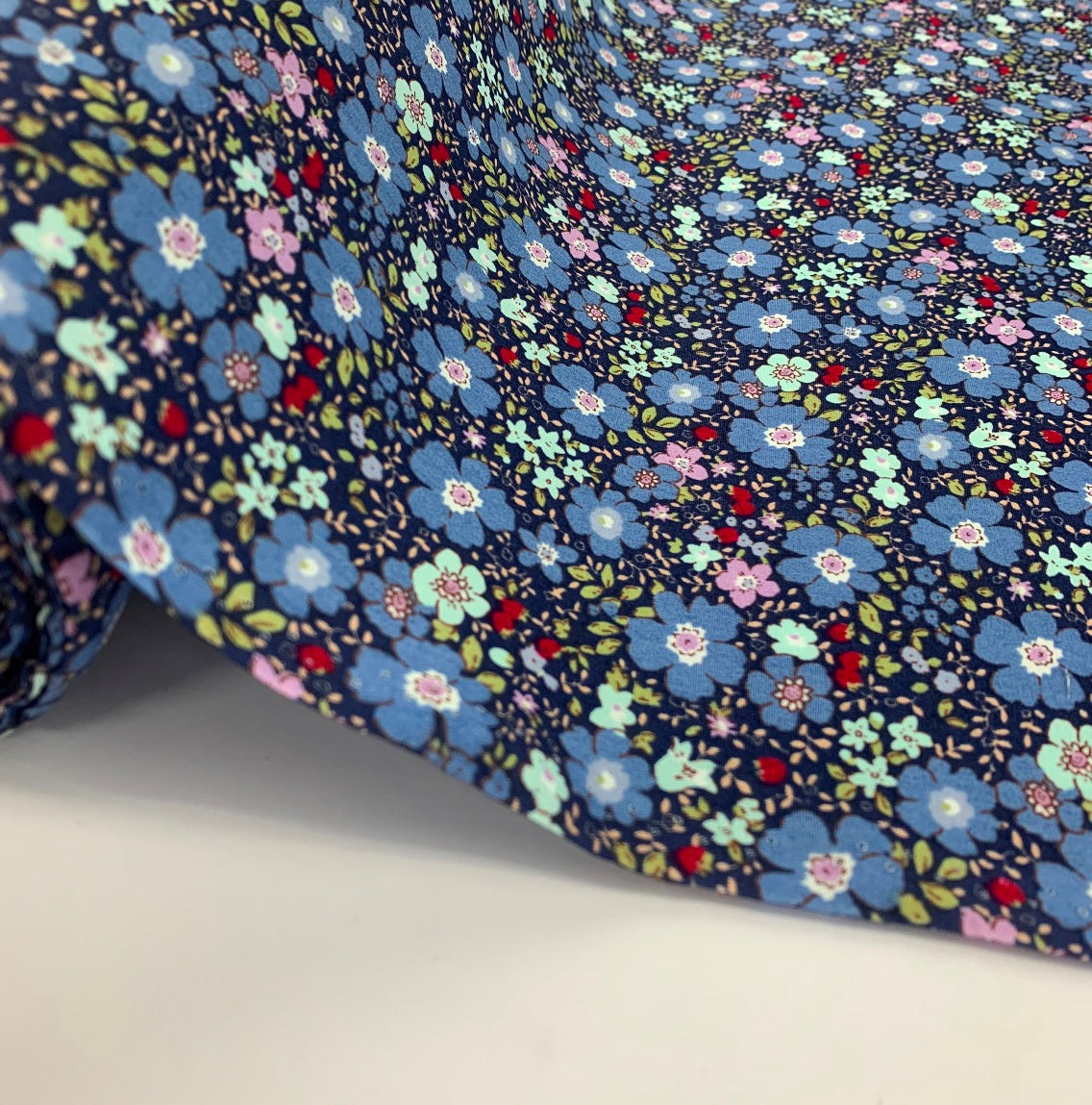 Poplin Print - Aston - Denim