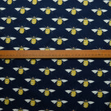 Poplin Print - Bumble Navy