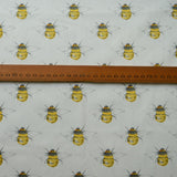 Poplin Print - Bumble White