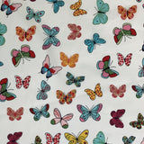 Poplin Print - Butterflies - Ivory