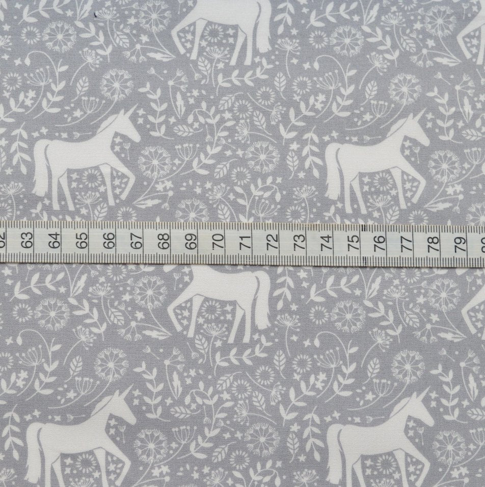 Remnant - Poplin Print - Evie's Dream - Grey (4.5m)