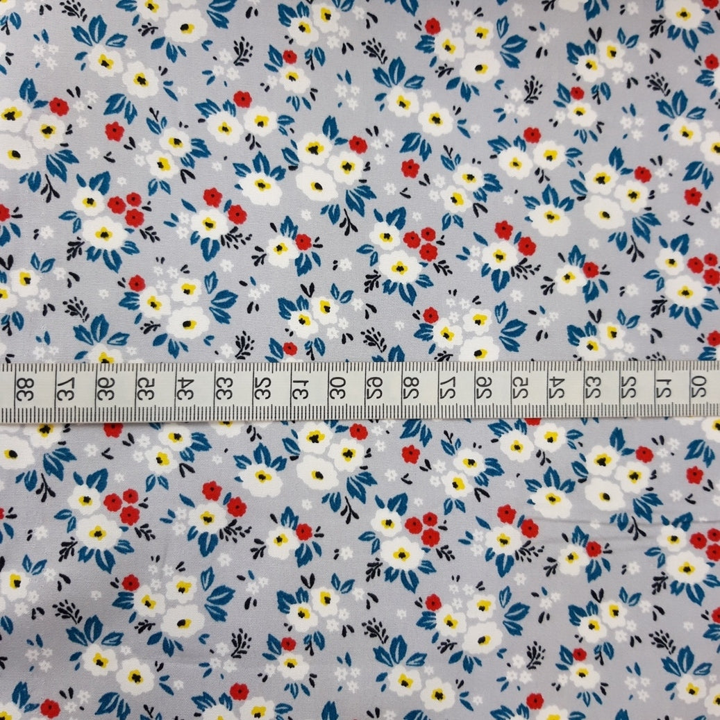 Poplin print - Excellent - pale grey