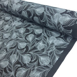 Poplin Print - Black Feather