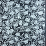 Poplin Print - Black Feather