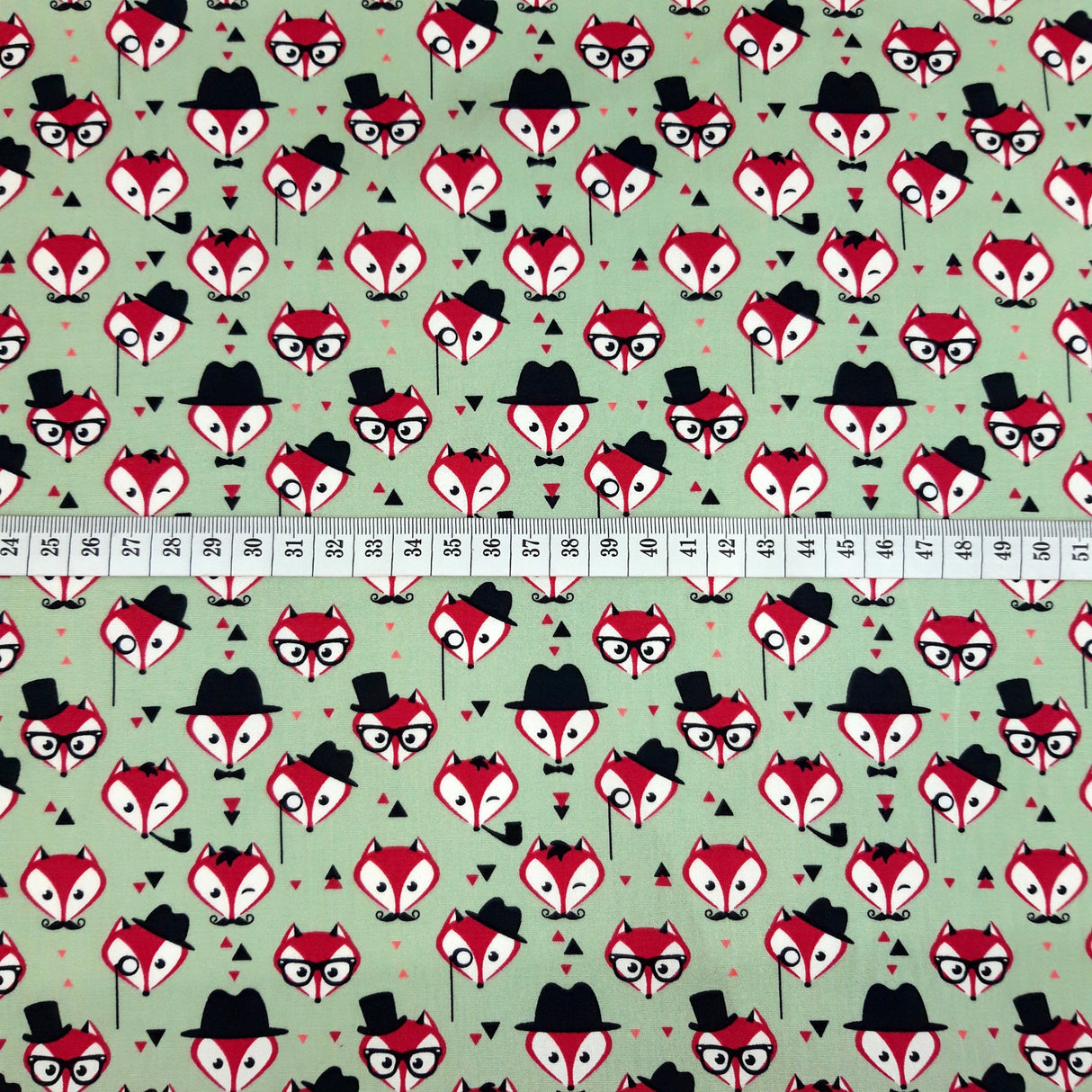 Poplin Print - Fantastic Mr Fox - Green