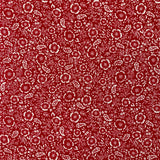 Poplin Print - Folk - Crimson