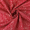 Poplin Print - Folk - Crimson