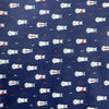Poplin Print - Formal Feline - Navy