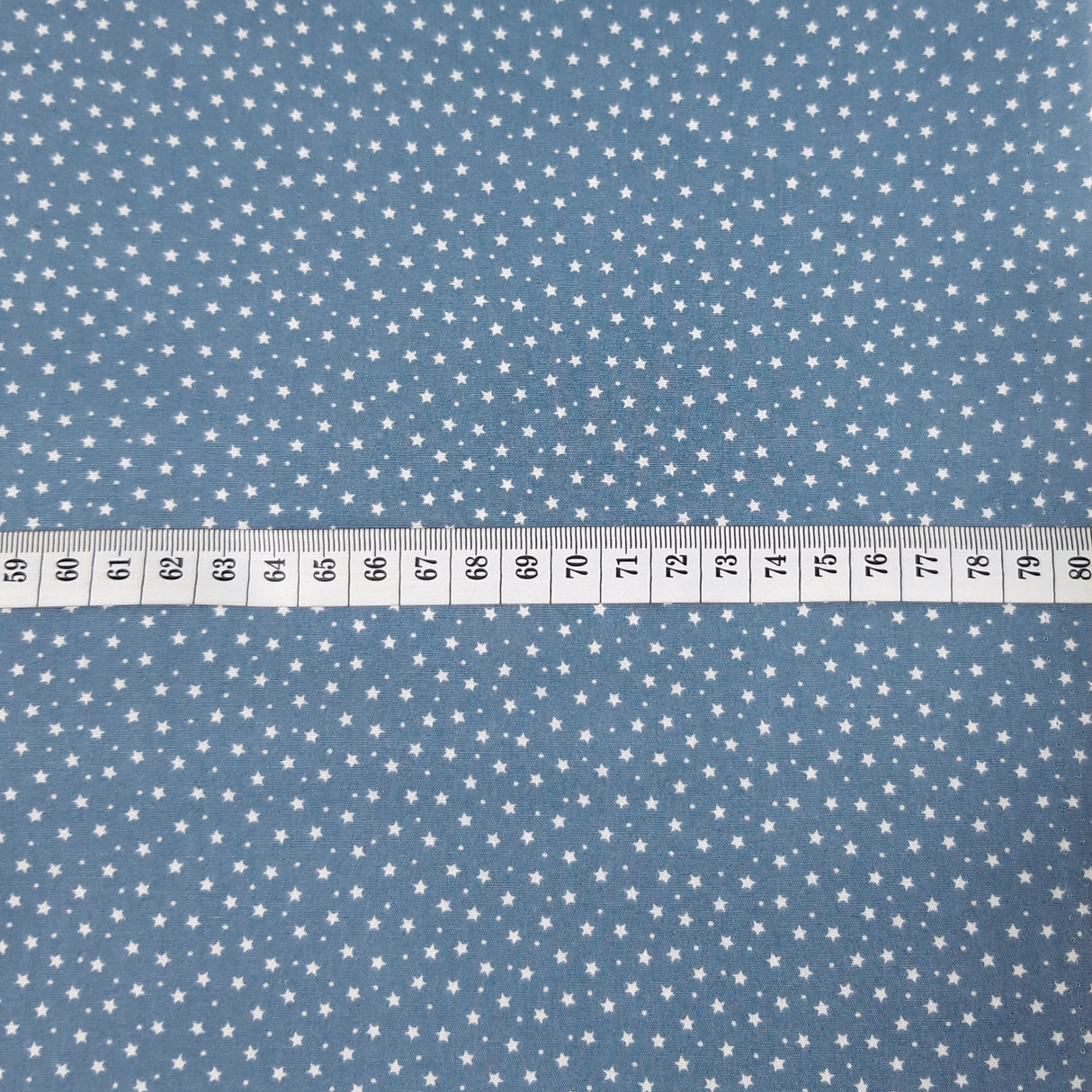 Poplin Print - Galaxy - Dusky Blue