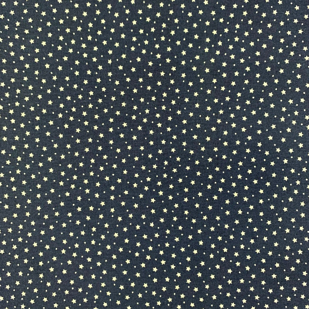 Poplin Print - Galaxy - Navy