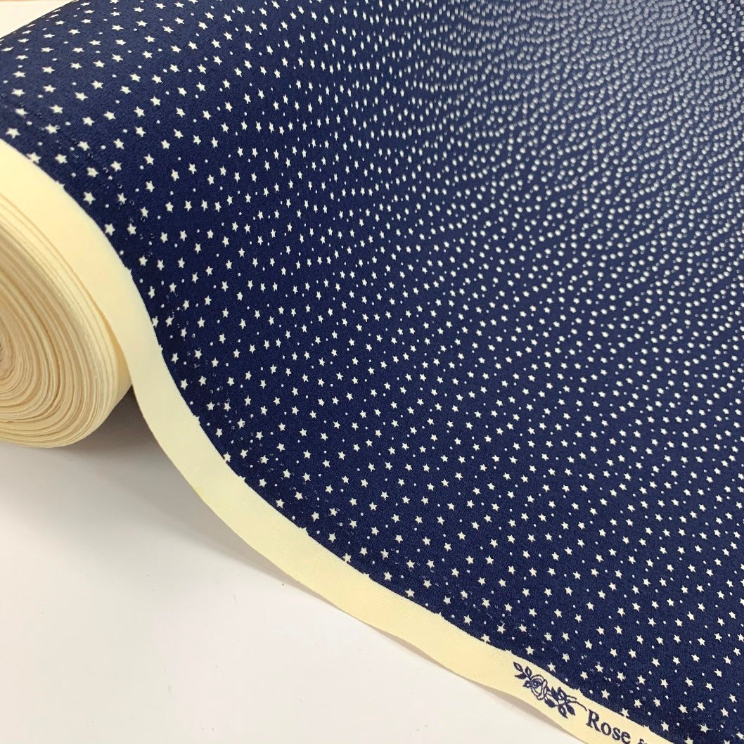 Poplin Print - Galaxy - Navy