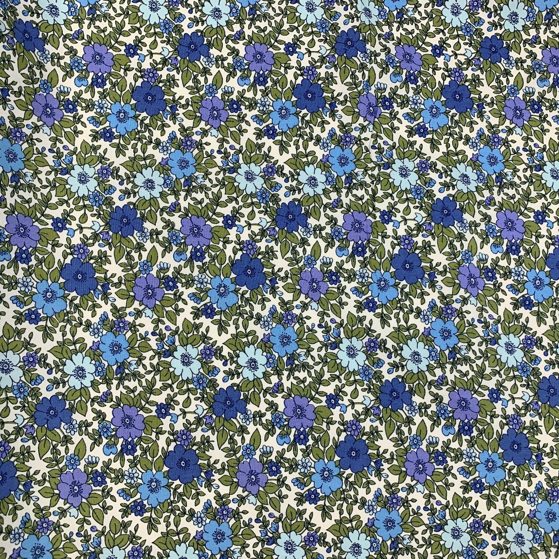 Poplin Print - Grandmother's Garden - Purple