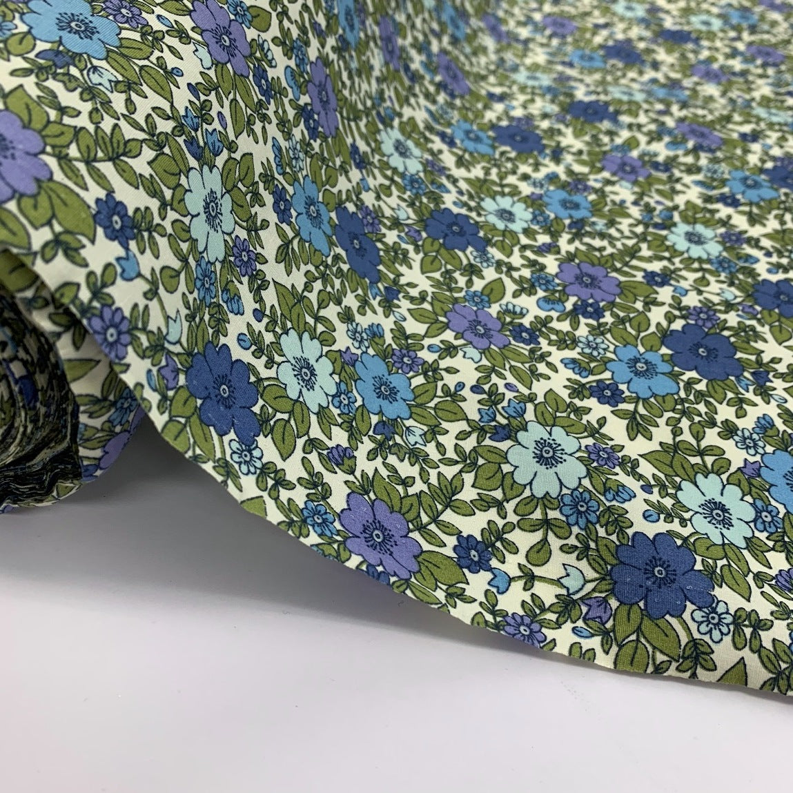 Poplin Print - Grandmother's Garden - Purple