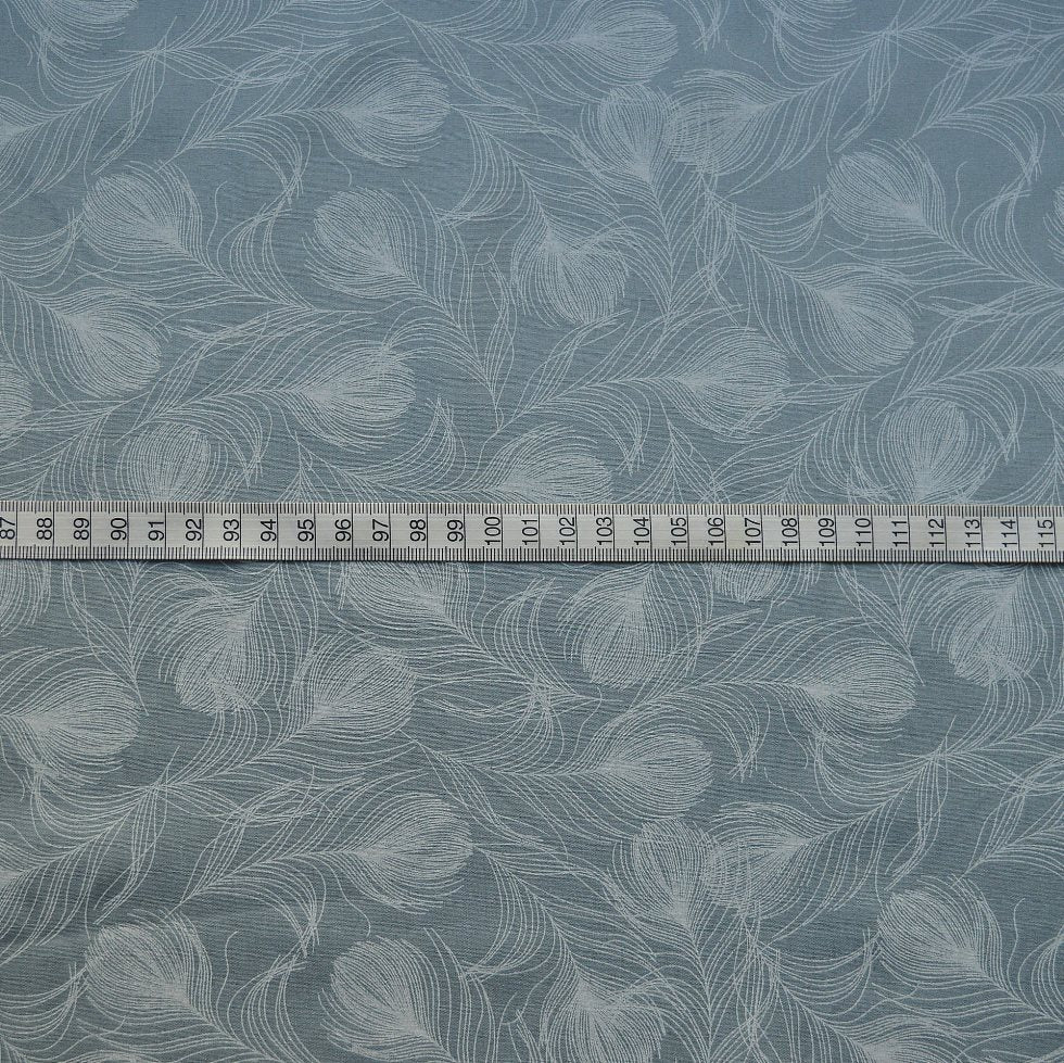 Poplin Print - Grey Feather