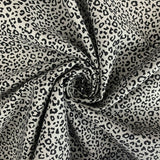 Poplin Print - Tiny Cheetah - Grey