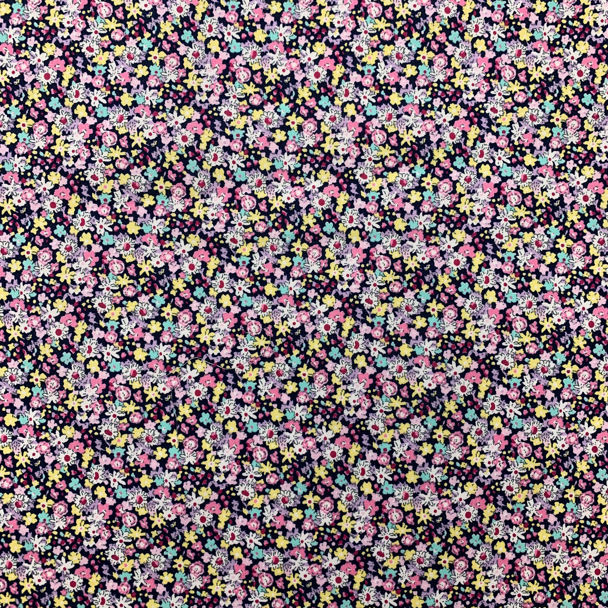 Poplin Print - Jayne - Navy