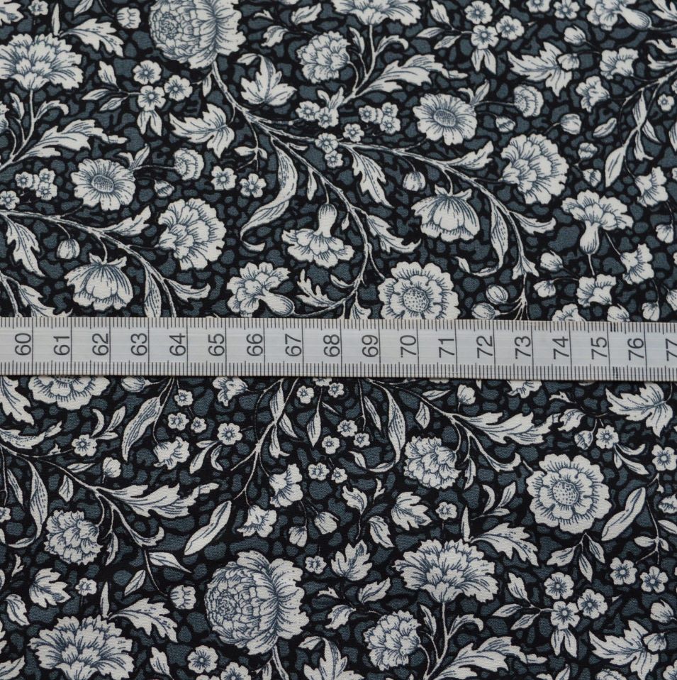 Poplin Print - Lewis - Black