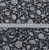 Poplin Print - Lewis - Black