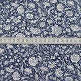 Poplin Print - Lewis - Navy