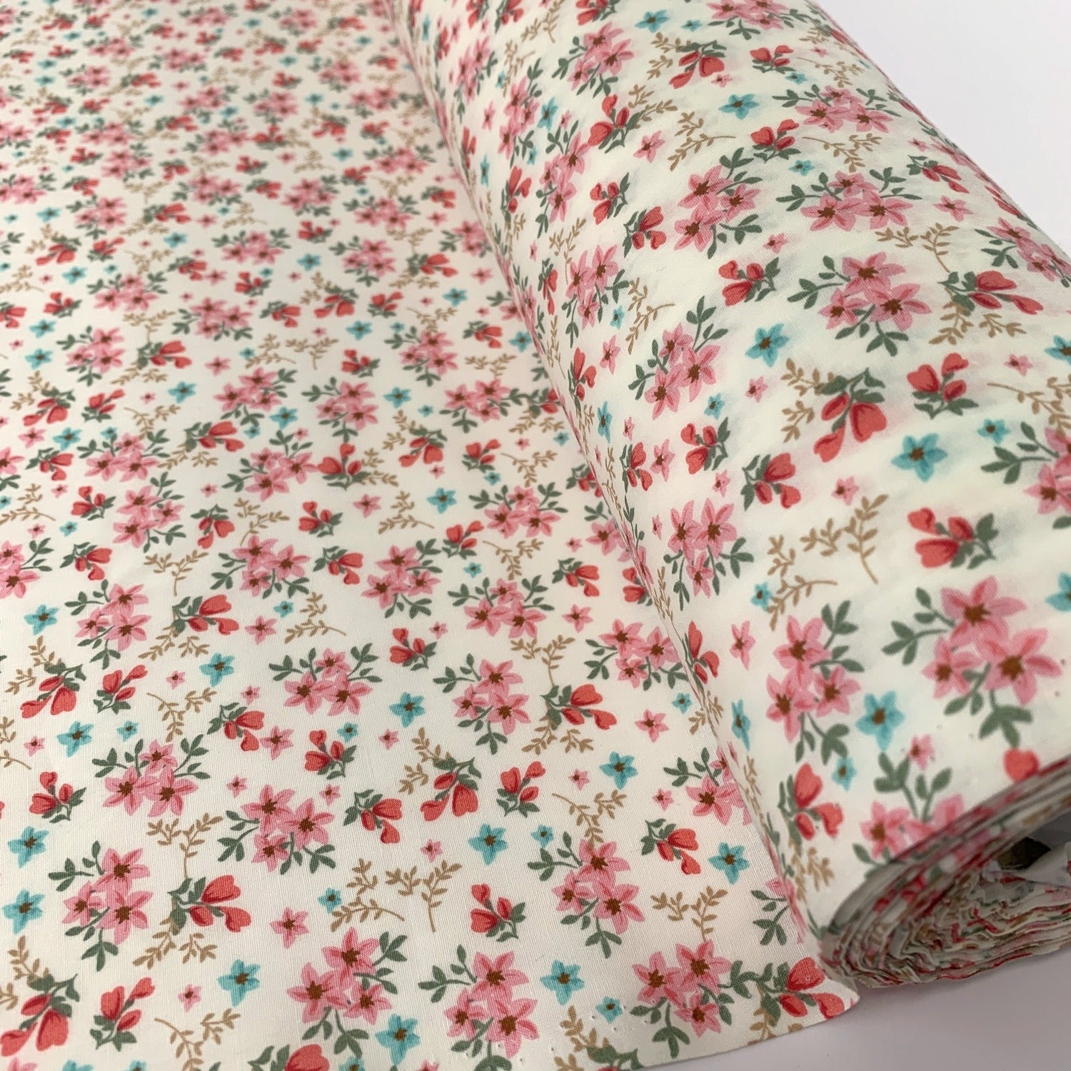 Poplin Print - Liberty - Coral