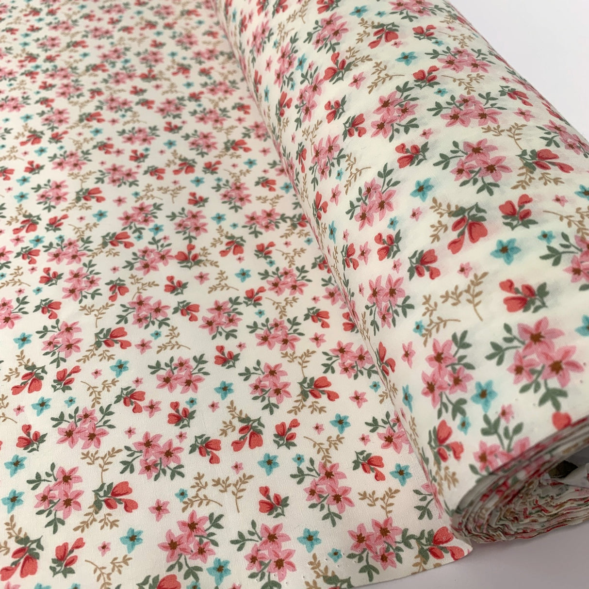 Poplin Print - Liberty - Coral