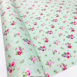 Poplin print - little bunches - Pale green