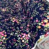 Poplin Print - Lydia - Navy