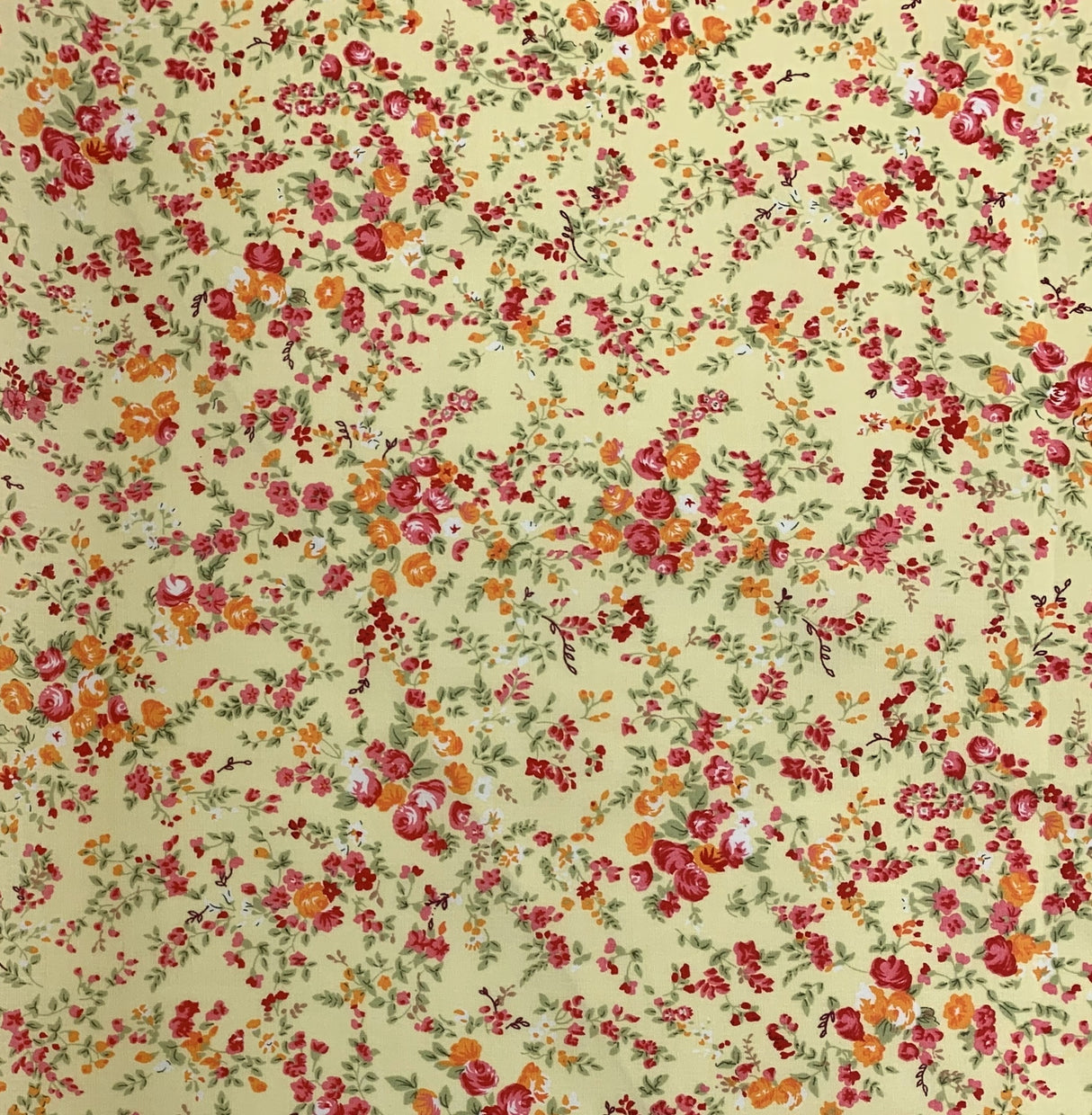 Poplin Print - Lydia - Yellow