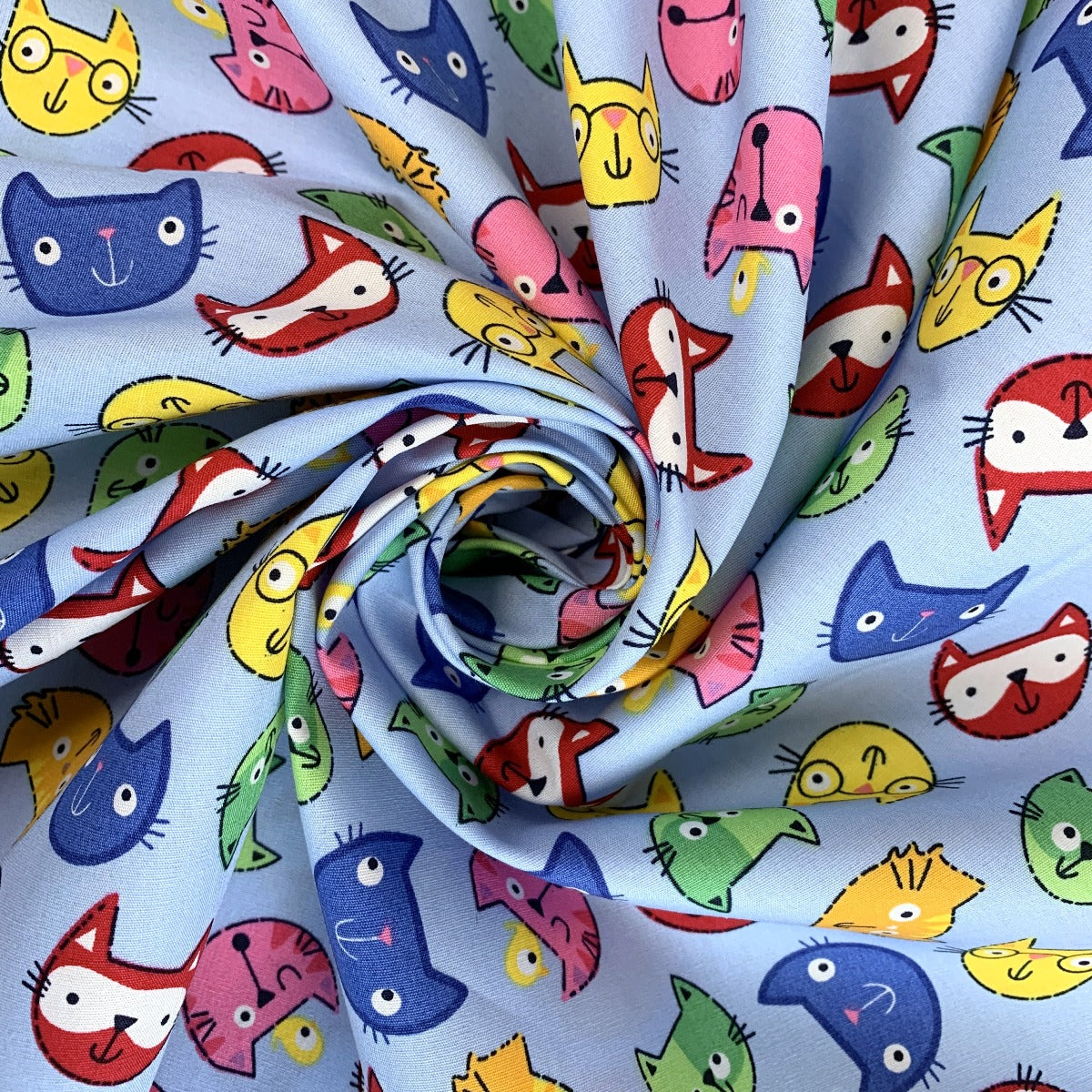 Poplin Print - Macavity - Sky