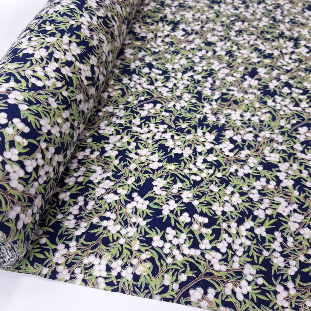 Poplin Print - Marla - Navy