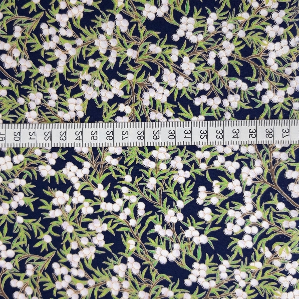 Poplin Print - Marla - Navy