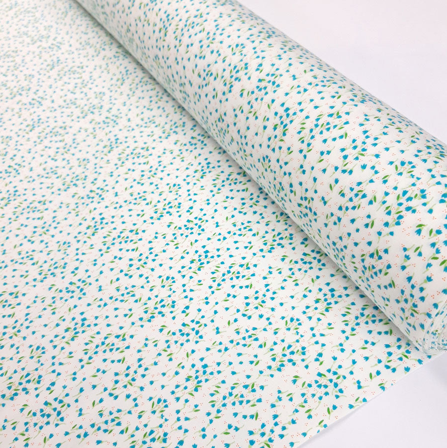 Poplin Print - Meadow - Teal