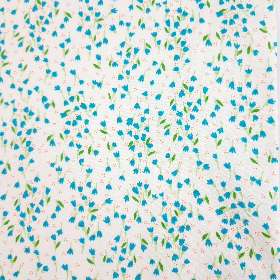 Poplin Print - Meadow - Teal