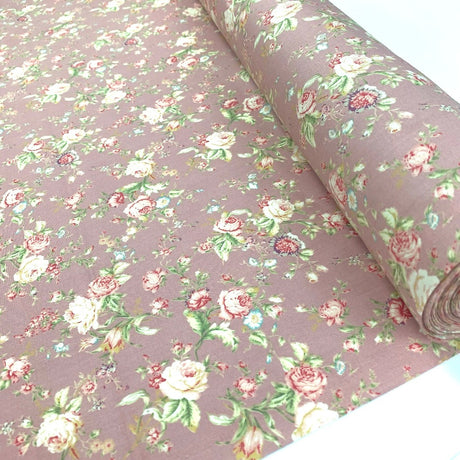 Poplin Prints Megan Dusty Pink S