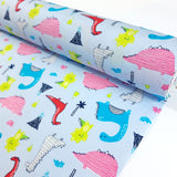 Poplin Print - Monty - Blue