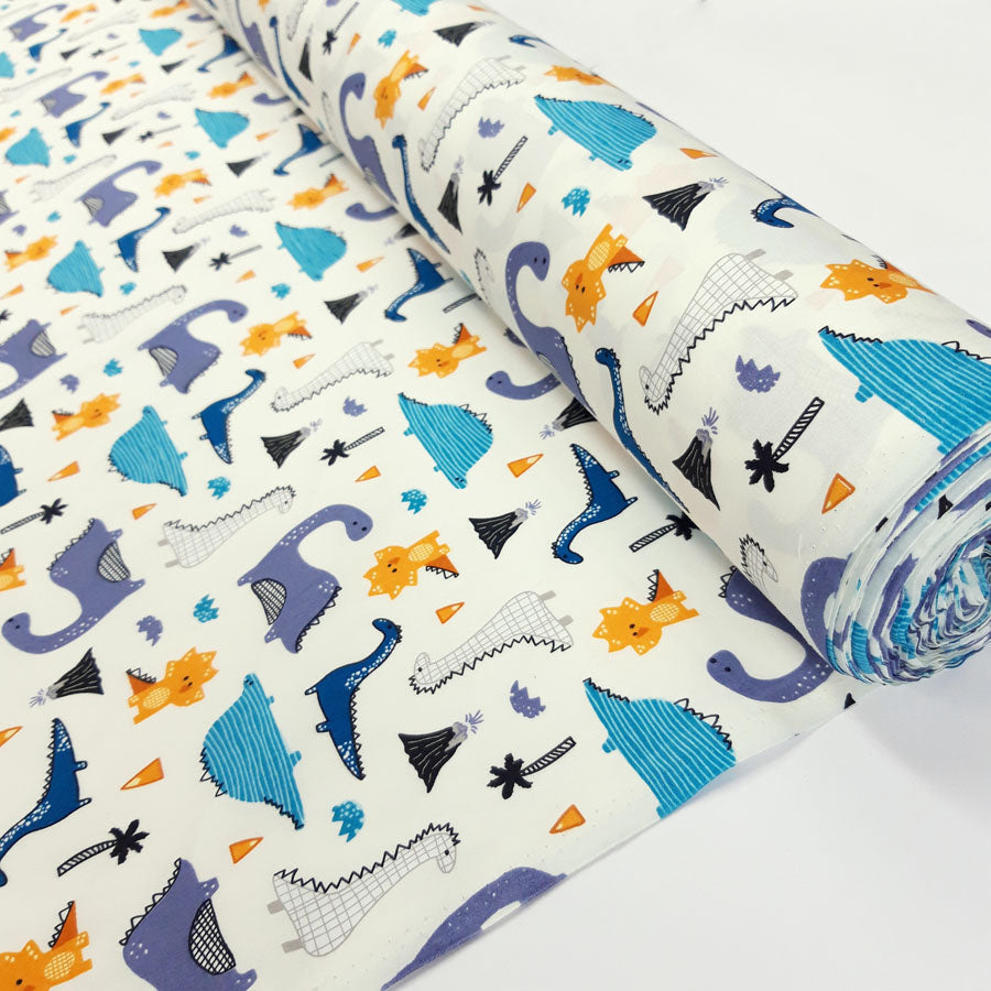 Poplin Print - Monty - Cream