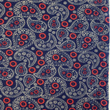 Poplin Prints - Paisley - Navy
